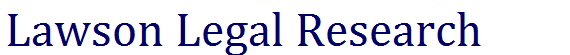Lawson Legal Research
